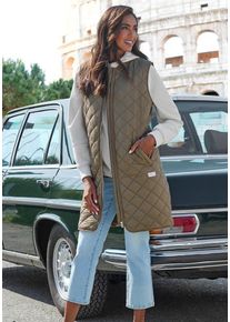French Connection Longweste grün Gr. XS (32/34) für Damen. Mit Label. Gerade