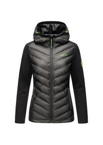 Navahoo Damen Stylische Outdoorjacke Übergangsjacke mit Kapuze Nimm-Mich-Mit