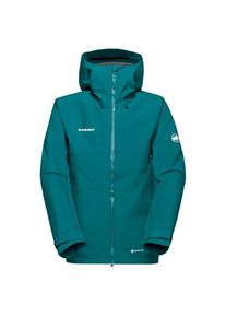 Mammut Crater IV Hardshell Hooded Jacket Regenjacke Herren Alpinklettern (Gr XL |türkis |wasserdicht)