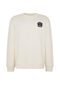 KnowledgeCotton Apparel Loose Sweater With Badge At Chest Pullover Herren (Gr L |beige/wei&szlig;)