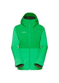 Mammut Linard Light Hardshell Hooded Jacket Regenjacke Damen Wandern (Gr XL |gr&uuml;n |wasserdicht)