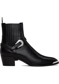 C&eacute;line Celine Stiefel - Celine Western Chelsea Isaac Harness Boots - Gr. 41 (EU) - in Schwarz - f&uuml;r Damen