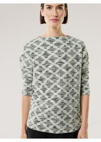 Walbusch Boucle Sweatshirt Kaminkragen