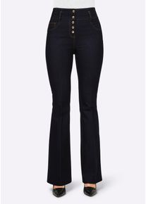 Heine Damen Bequeme Jeans, blau, Gr. 24, unifarben, 78% Baumwolle, 20% Polyester, 2% Elasthan, Jeans