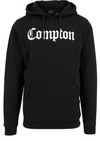 MisterTee Herren Hoodie "MisterTee Herren Compton Hoody", schwarz, Gr. XS, bedruckt, 70% Baumwolle, 30% Polyester, Sweatshirts