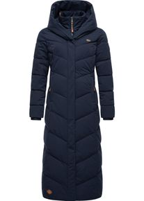 Ragwear Damen Steppmantel "Natalka Extralong", blau, modisch, Gr. XL, Außenmaterial: 100% Polyester, Innenfutter: 100% Polyester, Wattierung: 100%