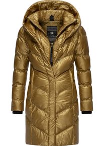 Ragwear Damen Kurzmantel "Natalka Bling", gold, modisch, Gr. XXL, Obermaterial: 100% Nylon, Innenfutter: 100% Polyester, Wattierung: 100% Polyester,