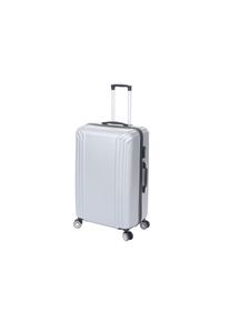 Koffer MCW-D54, Reisekoffer Hartschalenkoffer Trolley, 60x42x26cm 64l ~ grau, Premium D54a