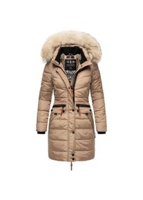 Navahoo Damen Stylischer Steppmantel Winter Parka mit edlem Fellimitat Paula