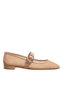 Stuart Weitzman Ballerinas - Arabella Mary Jane - Gr. 40 (EU) - in Beige - f&uuml;r Damen