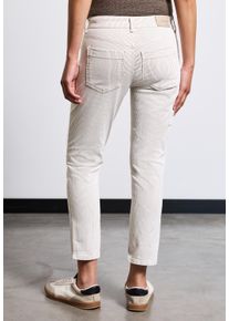 Street One Damen Comfort-fit-Jeansbeige stripe washed, casual, Gr. 36, unifarben, Jeans, 89% Baumwolle, 8% Polyester, 3% Elasthan, Jeans, Middle Waist