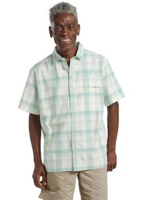 Jack Wolfskin Herren Kurzarmhemd "GREAT PLAINS SHIRT M"weiß, softjade, Gr. S, Oberstoff 55% HANF, 45% BAUMWOLLE, Hemden