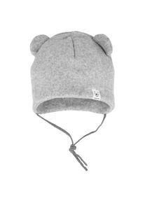 MaxiMo Babys Mütze mit Öhrchen Mütze Kinder (Gr 39-41 cm |grau)