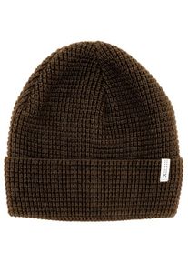 MaxiMo Mütze Perlfang Mütze Kids (Gr 53-55 cm |schwarz/braun)