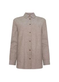 KnowledgeCotton Apparel Regular Fit Heavy Twill Bluse Damen (Gr L |braun)