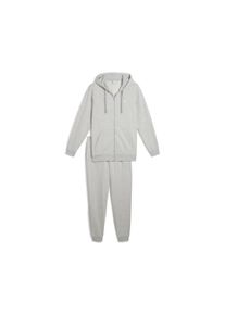 Puma Herren Jogginganzug "Jogginganzug mit Kapuze Herren", grau, Gr. XS, Obermaterial: 68% Baumwolle, 32% Polyester; Kapuzenfutter: 100% Baumwolle;