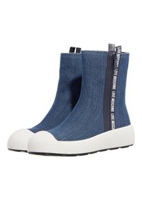 Love Moschino Stiefel & Boots - Race Love Sneakers Donna - Gr. 35 (EU) - in Blau - f&uuml;r Damen