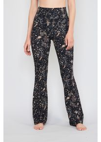 JOOP! Leggings JOOP JEANS "After Dark (JOOP Jeans)", Damen, Gr. XXL, N-Gr, blau (dunkelblau), Jersey, Obermaterial: 95% Modal, 5% Elasthan, bequem lang, Hosen Leggings, Animal-Look, Flare Fit, elastischer Bund