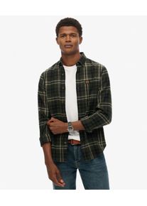 Superdry Herren Lang&auml;rmliges Baumwoll-holzf&auml;llerhemd Green - Gr&ouml;&szlig;e: L 1041009500643H7J003