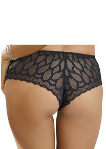 Lascana Panty 'Evita' schwarz Gr. 44/46 für Damen. Mit Spitze, Schleife, Schmuckelement