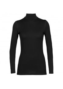 Icebreaker 260 Tech L/S Turtleneck Merinounterwäsche Damen (Gr L |schwarz)