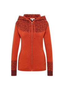 Woll- & Merinojacke Tranquillo Jaquard-Strickjacke Damen (Gr XS |rot)