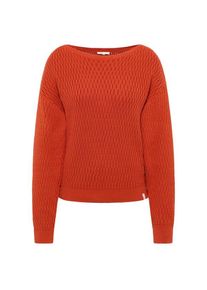 Pullove Tranquillo Jaquard-Pullover Damen (Gr S |rot)