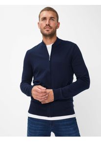 Brax Herren Strickjacke Style JOSHUA universe, Blau, Gr. L