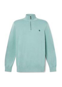 Timberland Williams River Cotton YD 1/4 Zip Sweater Pullover Men (Gr L |türkis)