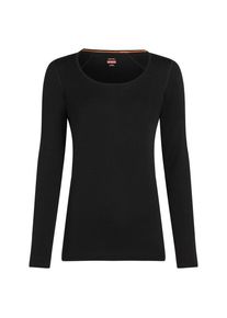 Icebreaker Merino 260 Tech L/S Scoop Merinounterwäsche Damen (Gr M |schwarz)