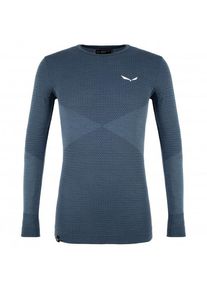 Salewa Zebru Responsive L/S Tee Merinounterwäsche Herren (Gr XL |blau)