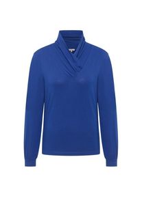 Longsleeve Tranquillo Jersey-Shirt mit Kragen Damen (Gr L |blau)