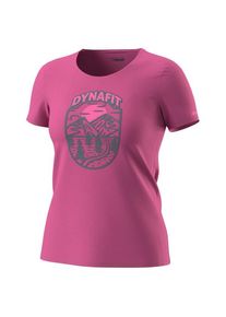 T-Shirt Dynafit Graphic Cotton S/S Tee Damen (Gr 36 |lila/rosa)