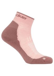 Icebreaker Merino Hike+ Light Mini Wandersocken Damen Wandern (Gr L |rosa/braun)