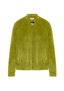 Tranquillo Nicki-Jacke im Collage Stil Freizeitjacke Damen (Gr XS |oliv)