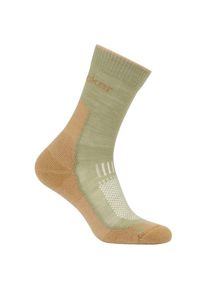 Icebreaker Merino Hike+ Light Crew Wandersocken Damen (Gr L |beige/oliv)