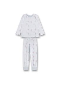 Sanetta Pyjama Long AOP 233602 Schlafanzug Kinder (Gr 116 |weiß)