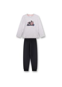 Sanetta Pyjama Long 245946 Schlafanzug Kinder (Gr 188 |weiß)