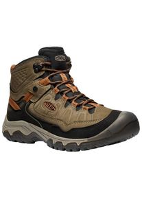 Keen Targhee IV Mid WP Wanderschuhe Herren Wandern (Gr 44,5 |schwarz/braun |wasserdicht)
