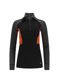 Aclima Warmwool Polo Merinoshirt Damen Wandern (Gr S |schwarz)