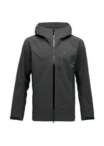Black Diamond Highline Stretch Shell Regenjacke Herren (Gr S |schwarz/grau |wasserdicht)