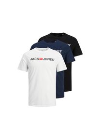 Jack & Jones JJECORP LOGO TEE CREW NECK 3PK Herren T-Shirt