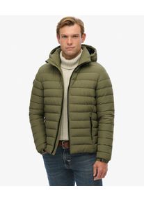 Superdry Herren Gesteppt Fuji Kapuzenjacke, Gr&uuml;n - Gr&ouml;&szlig;e: M 10202020006335DG002