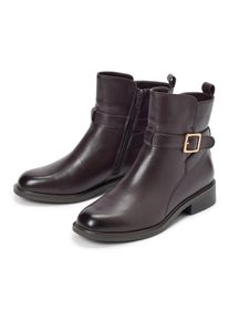 Tchibo - Leder-Stiefeletten - Damen - Gr. 42 - braun