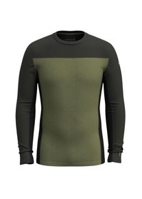 Langarm Unterhemde Smartwool Classic Thermal Merino BL Colorblock Crew Boxed Herren (Gr S |oliv)
