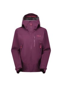Regenjacke Rab Downpour Mountain Jacket Damen (Gr 16 |lila |wasserdicht)