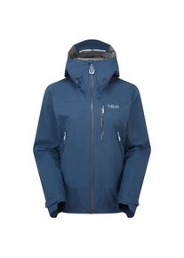Rab Downpour Mountain Jacket Regenjacke Women (Gr 40 |blau |wasserdicht)