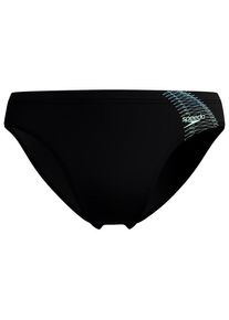 Speedo Medley Logo 7cm Brief Badehose Herren (Gr 3 |schwarz/grün)