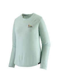 Patagonia L/S Cap Cool Trail Graphic Shirt Funktionsshirt Damen Freizeit (Gr M |grau)