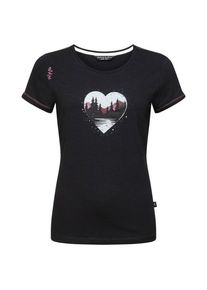 Chillaz Gandia Mountain Heart T-Shirt Damen (Gr 38 |schwarz)